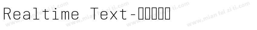 Realtime Text字体转换